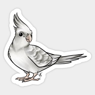 Bird - Cockatiel - Silver Sticker